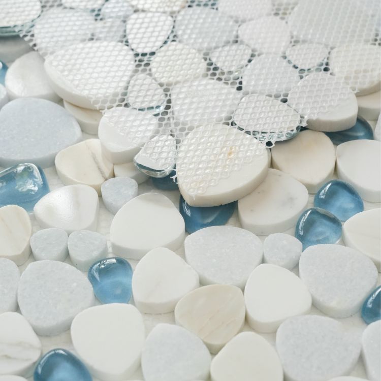 Peach Royal Blue 12 x 12